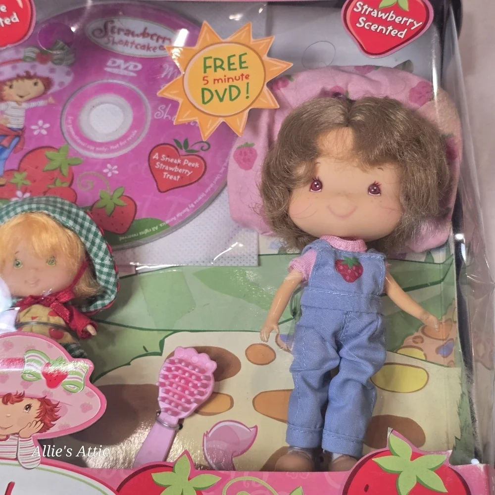 Strawberry Shortcake Berry Sweet Sisters DVD Apple Dumpling Vintage Toy Doll New